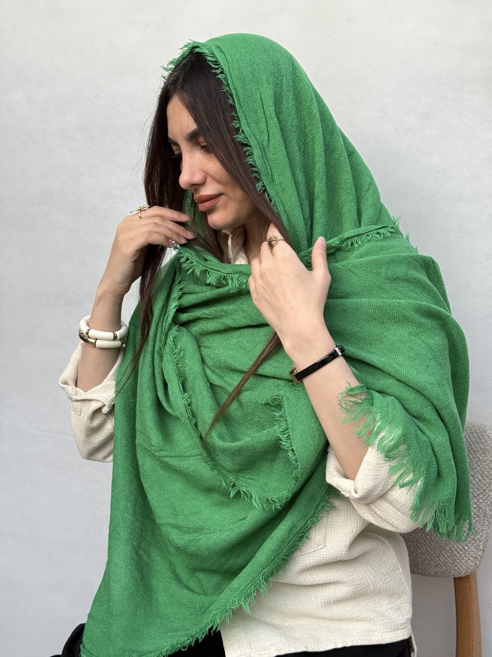 شال کنفی زارا ساده