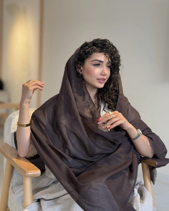 شال قهوه ای موکا