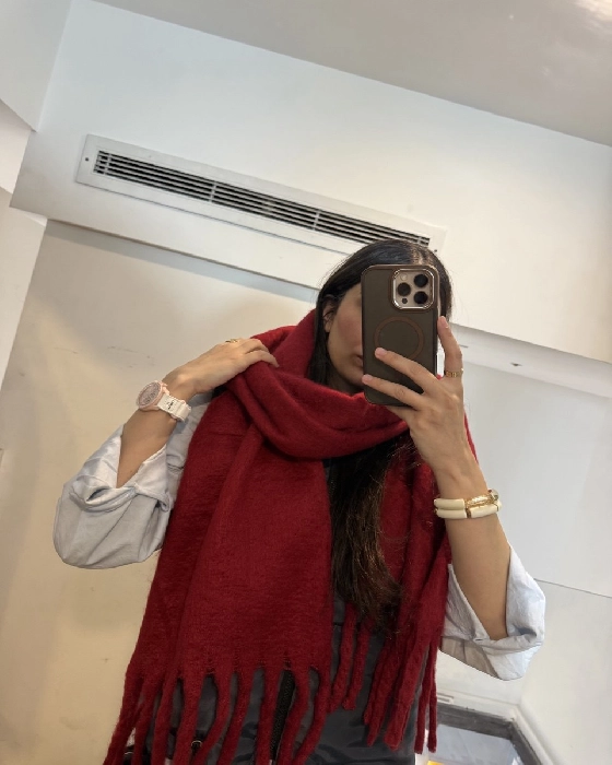 بیگ اسکارف پشمی