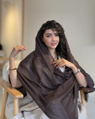 شال قهوه ای موکا